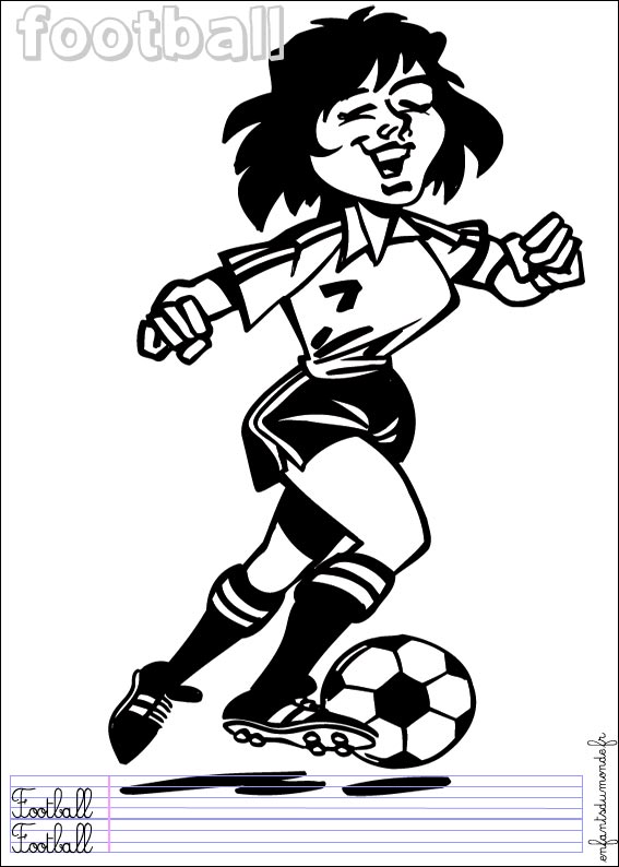 coloriage football 2